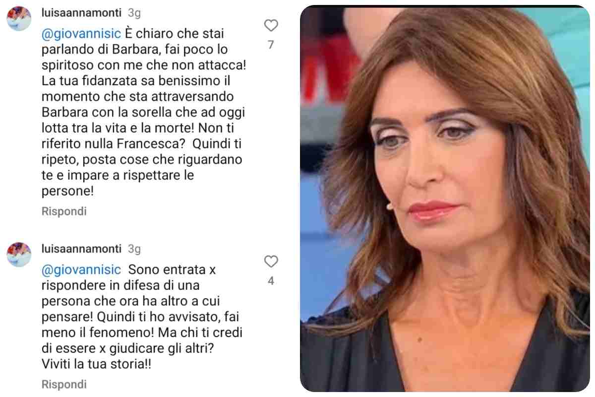 Giovanni Siciliano attacca Barbara che ha la sorella in terapia intensiva